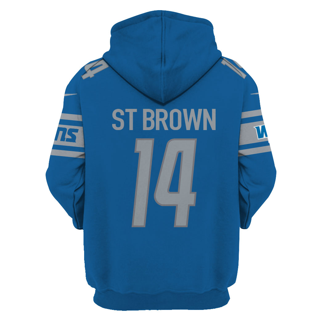Limited Edition AmonRa St. Brown Detroit Lions Hoodie Jersey 9X Print