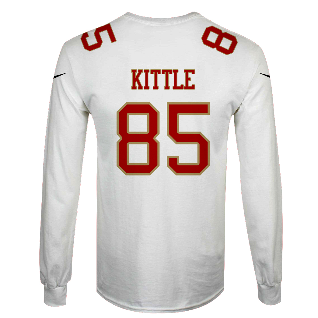 George Krieger Kittle San Francisco 49ers Limited Edition Hoodie Jersey ...